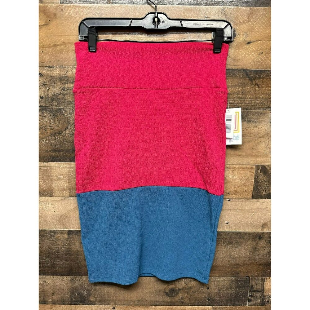 NWT Lula Roe Women's Cassie Colorblock Pencil Skirt Size X-Small